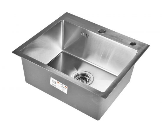 Кухонная мойка из нержавеющей стали WISENT 5044 50x44 см, с дозатором WS35044/W405A/WGER010 