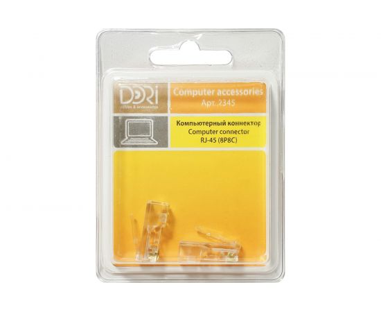 Коннектор DORI RJ-45 8P8C 2 шт 2345 