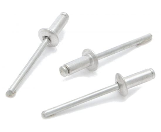 Заклепки вытяжные алюминиевые с широким бортиком (4х10 мм; 50 шт) Дело техники 452410 