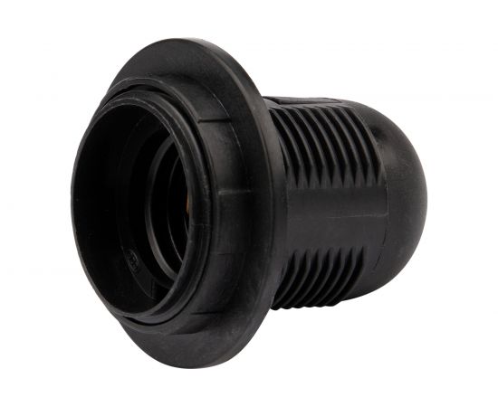 Термостойкий подвесной патрон REXANT пластиковый с кольцом Е27 черный 11-8826 