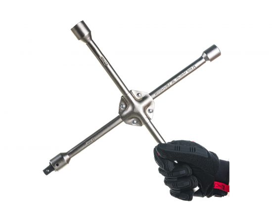 Балонный крестовой усиленный ключ 17 х 19 х 21 х 22 мм с переходником 19мм-1/2" Дело Техники 531222 – изображение 2