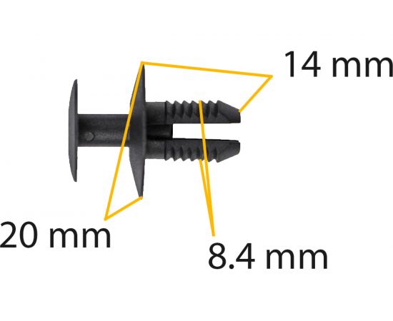 Автокрепеж BMW/Mercedes/Mitsubishi/Volvo 10 шт 51470390017, 51471911992, 2019900292, M820141 КрепАвто 1273 – изображение 2