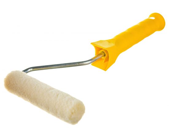 Мини-валик РемоКолор малярный с рукояткой Велюр , ось 6мм, D15мм, 100мм, 06-4-911 – изображение 2