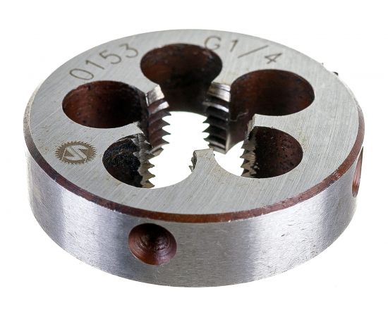 Плашка ИНСТУЛС трубн. G 1/4 38x10 9ХС 2654-0153 ГОСТ 9740-71 00001335910 – изображение 2