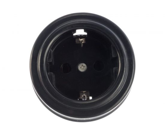 Розетка с заземляющим контактом Electraline 16А 250В В1-101-23 – изображение 2