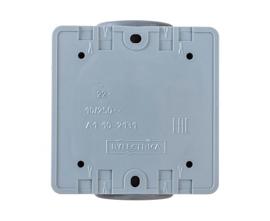 Выключатель Bylectrica 1-клавишная, IP55, серия ПРАЛЕСКА АКВА, А110-2131 03 – изображение 3