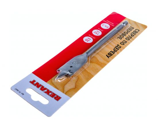 Сверло перовое по дереву (20х152 мм) REXANT 91-0667 – изображение 3