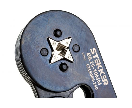 Кримпер для обжима втулочных наконечников STEKKER CTLS006-240 диаметр 0,25-10 мм, оранжевый 39353 – изображение 3