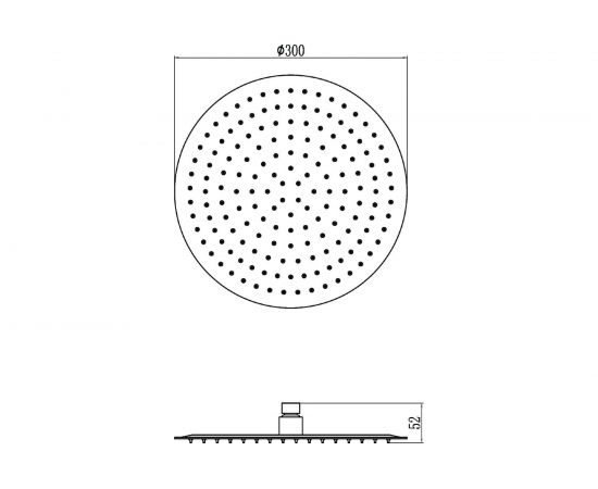 Лейка для верхнего душа Savol 300 мм S-000Y12 23330 – изображение 3
