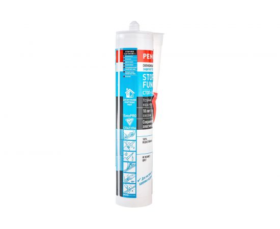 Силиконовый кислотный герметик Penosil Stop Fungi Silicone Sealant прозрачный, 310 мл H3709 – изображение 5