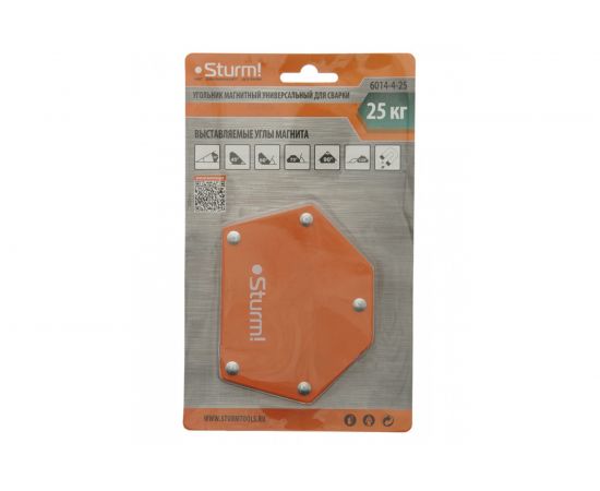 Угольник магнитный универсальный для сварки вес до 25 кг Sturm 6014-4-25 