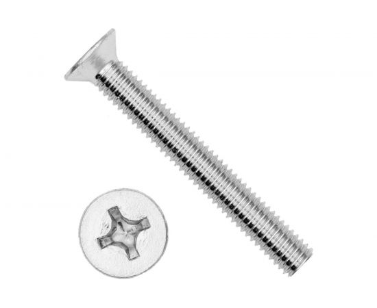 Винт BEFAST DIN 965, потай, покрытие цинк, М3х12, 50 шт. 965F0301250S 