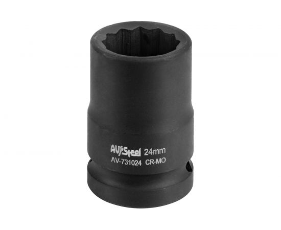 Головка ударная двенадцатигранная (24 мм; 3/4""DR) AV Steel AV-731024 