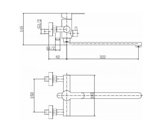 Смеситель для ванны FASHUN A52201 – изображение 2