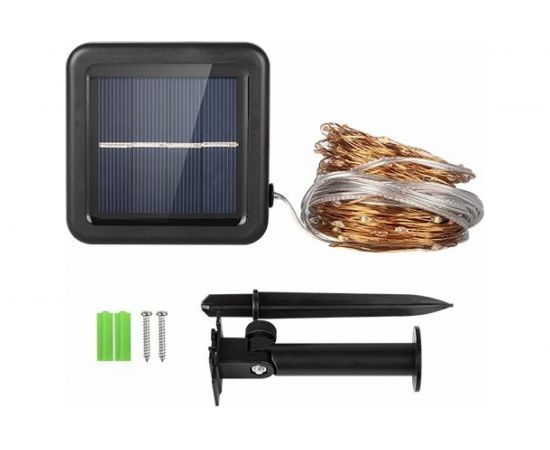 Солнечный светильник ФАZА SLR-G03-200Y нить, желт. 200 LED 5033344 – изображение 2