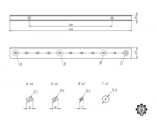 Настенный держатель-органайзер отверток EMBODIMENT черный EMB-WOSC-W-B – изображение 2