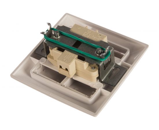 Выключатель Кунцево-Электро СЕЛЕНА скрытой установки, двухклавишный с подсветкой 10А С510-397 8104 – изображение 2