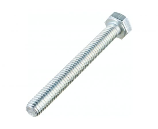 Болт Стройметиз М6х50 DIN 933, класс прочности 8.8, цинк уп. 4 шт 3021281 – изображение 2