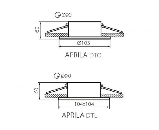 Точечный светильник KANLUX APRILA DTL-W/ 26739 – изображение 2