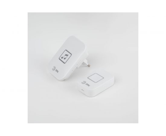 Дверной звонок ЭРА C98 беспроводной, от сети, белый, 60 мелодий Б0054089 – изображение 3