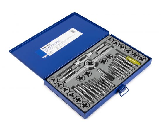 Набор метчиков и плашек DeBever М3-12, 40 предметов, метрическая резьба DB-S-TDM5040 – изображение 3