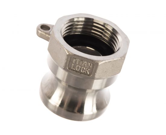 Камлок тип А (ниппель; внутренняя резьба BSP; 20 мм-3/4""; нержавеющая сталь) TITAN LOCK TL75ASS – изображение 3
