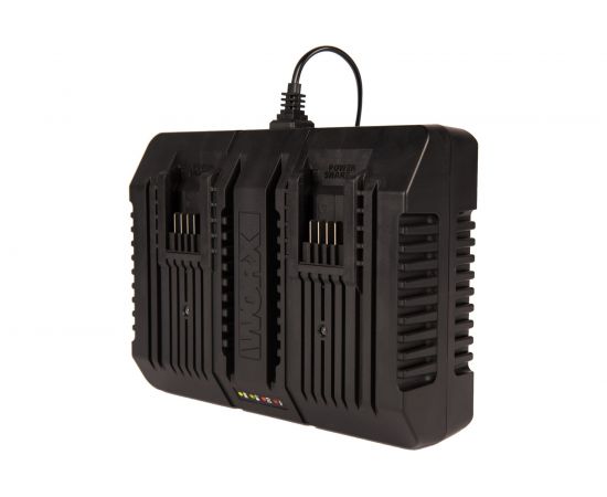 Двойное зарядное устройство WORX WA3883, 20В, 2*2A – изображение 3