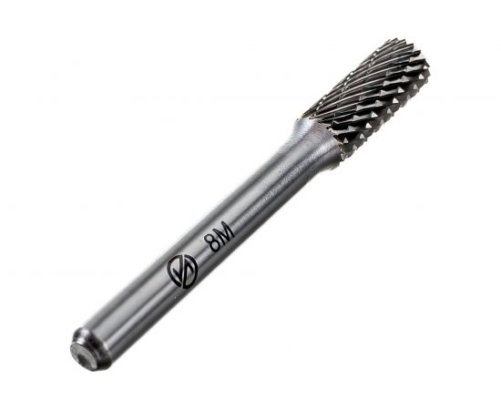 Борфреза цилиндрическая с гладким торцом (8х20х6х65 мм; ВК8; A08; 20Х06) ИНСТУЛС 00001337635 – изображение 3