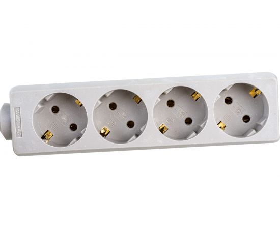 Удлинитель ExeGate ECE-4-1.8G 4 евророзетки с заземлением, 1.8м, серый 285811 – изображение 3