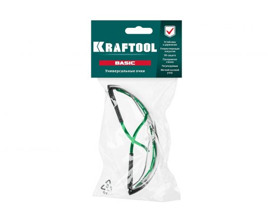 Защитные очки KRAFTOOL Basic прозрачные 110317 – изображение 3