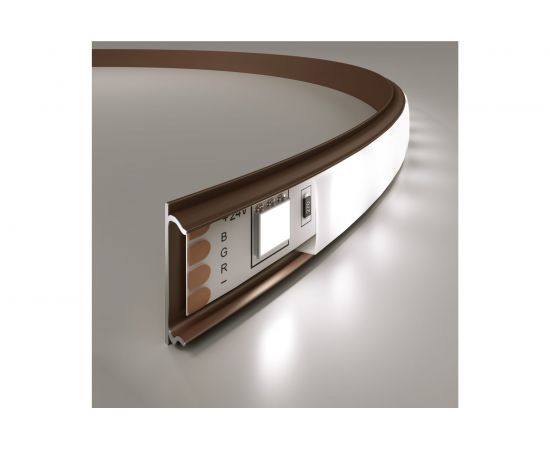 Гибкий профиль Elektrostandard LL-2-ALP012 алюминиевый, латунь/белый для LED ленты (под ленту до 10mm) a053632 – изображение 3