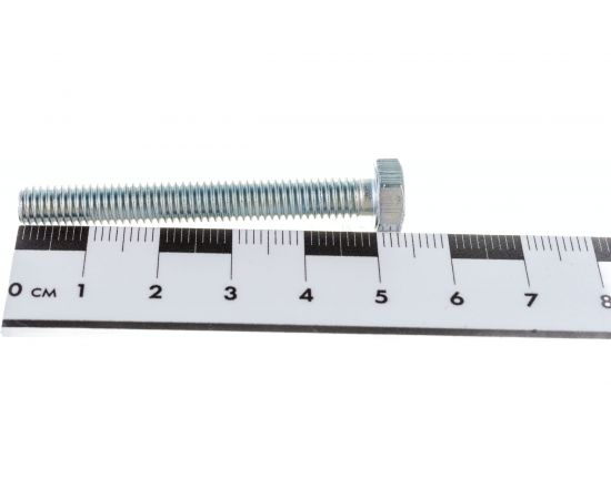 Болт Стройметиз М6х50 DIN 933, класс прочности 8.8, цинк уп. 4 шт 3021281 – изображение 4