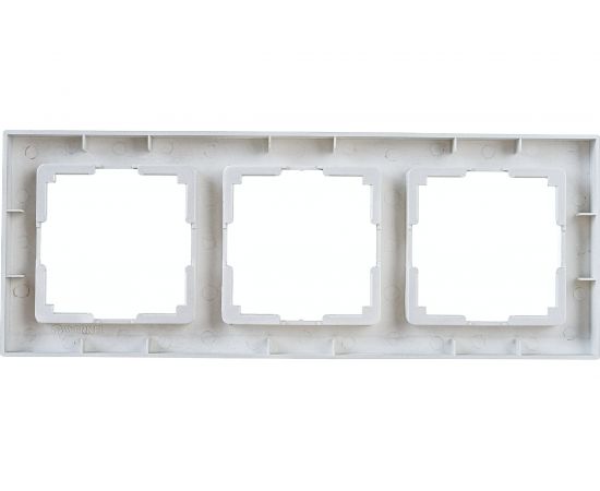 Рамка на 3 поста WERKEL W0031806 Stark серебряный a050922 – изображение 4