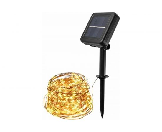 Солнечный светильник ФАZА SLR-G03-200Y нить, желт. 200 LED 5033344 – изображение 4