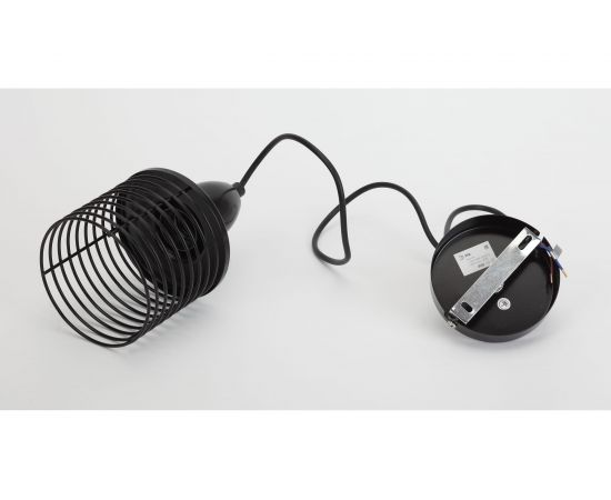 Металлический подвес ЭРА PL5 BK E27, max 60W, d110 мм, черный Б0037452 – изображение 4