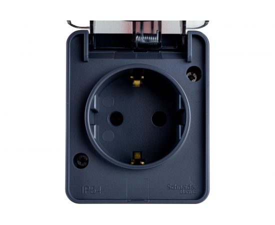 Розетка Schneider Electric AtlasDesign PROFI IP54 открытой установки с заземлением со шторками 16А 250B ATN544045 – изображение 4