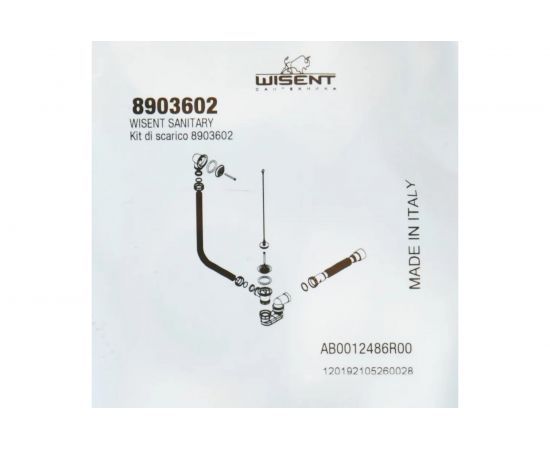 Сифон для ванной WISENT с гибким шлангом W890+3602 – изображение 5