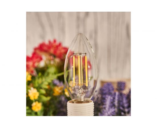 Филаментная диммируемая лампа REXANT Свеча CN35 7.5 Вт 4000K E14 604-088 – изображение 5