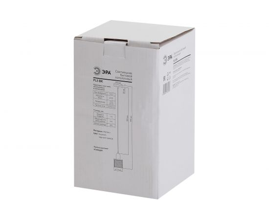 Металлический подвес ЭРА PL5 BK E27, max 60W, d110 мм, черный Б0037452 – изображение 5