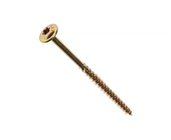 Конструкционный универсальный саморез Bullit 8х360 желт., пресс-шайба, TX40 14-0016920 