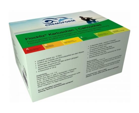 Коагулянт в картриджах CHEMOFORM ФЛОКФИКС 8x125 г, 1 кг 908001 