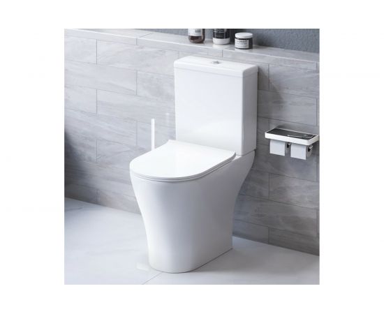 Унитаз-компакт Damixa Sirius безободковый, с сиденьем микролифт DX86C8600SC 