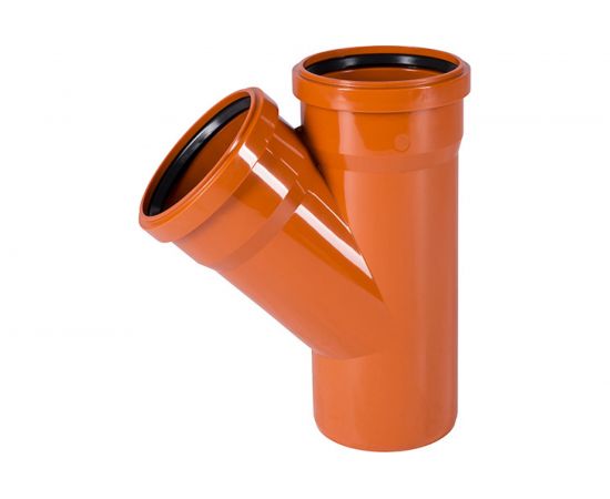 Тройник наружной канализации Ostendorf 45 градусов, 125х125 221300 
