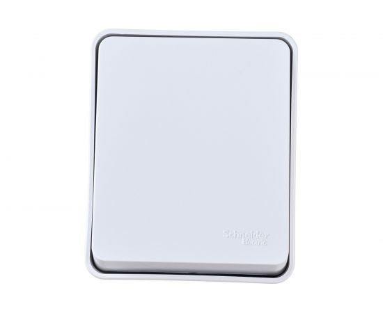 1-клавишный выключатель Schneider Electric AtlasDesign PROFI IP54 открытой установки 10 АХ, белый ATN540111 