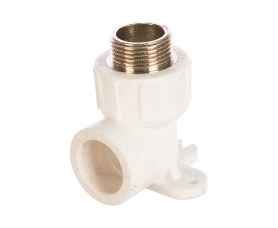 Угольник с наружной резьбой Политэк с креплением ПП 25х3/4 9500082534 