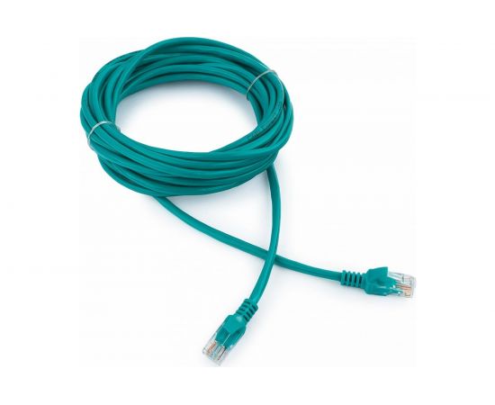 Многожильный патч-корд Cablexpert UTP кат.5e, 5м, литой, зелёный PP12-5M/G 