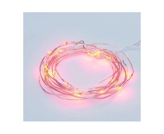 Светодиодная влагозащищенная гирлянда NEON-NIGHT Роса 2м, 20 LED, гибкая, красный 303-002 