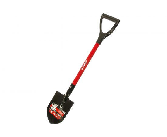 Автомобильная лопата МАСТЕР, стальной черенок, ЗУБР 39258 – изображение 2