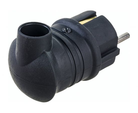 Угловая каучуковая вилка EKF, 230В 2P+PE 16A IP44 PRO RPS-017-16-230-44-r – изображение 2