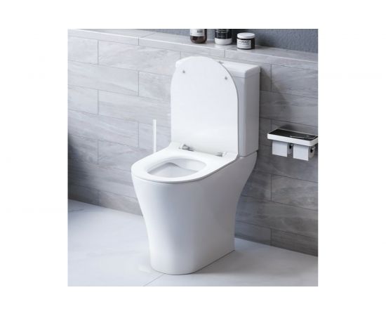 Унитаз-компакт Damixa Sirius безободковый, с сиденьем микролифт DX86C8600SC – изображение 2